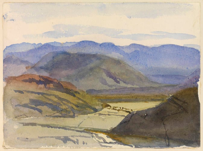 Master: SKETCHES FROM NATURE V. R. 1862 TO 1866
Item: A Highland landscape