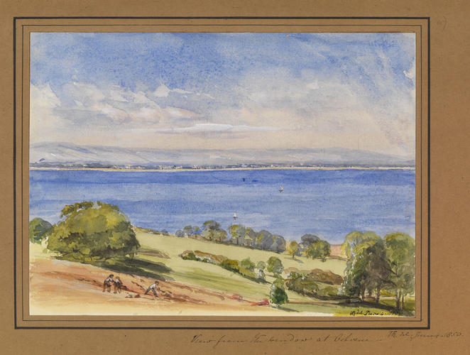 Master: Queen Victoria's Sketchbook 1848-1854
Item: View from the window at Osborne