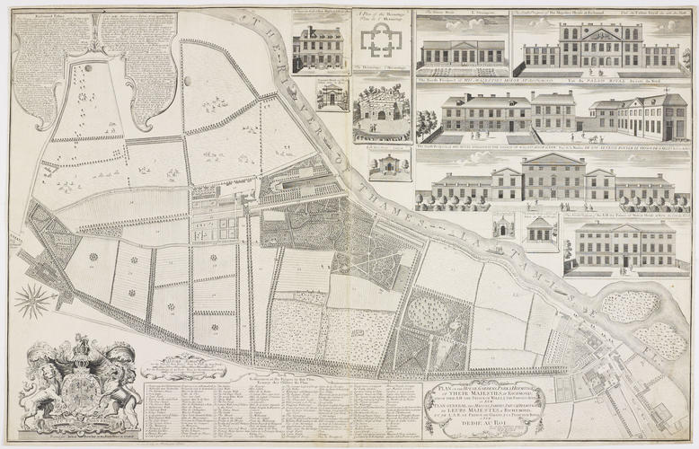 Plan of the House, Gardens, Park & Hermitage of their Majesties, at Richmond