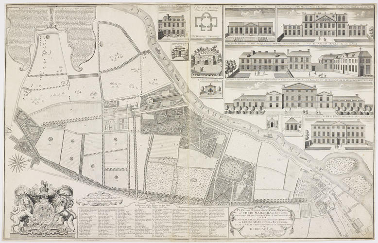 Plan of the House, Gardens, Park & Hermitage of their Majesties, at Richmond Plan of the House, Gardens, Park & Hermitage of their Majesties, at Richmond