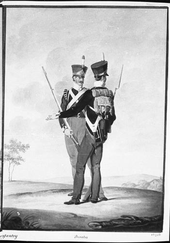 Dutch Troops. Privates, 26th Infantry Regiment, 1815