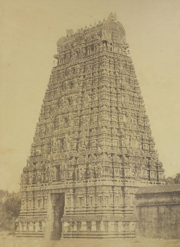 Pagoda at Madura : Prince of Wales Tour of India 1875-6