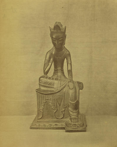 'Indian Buddhist image, Nara'; A pensive Bodhisattva 'Indian Buddhist image, Nara'; A pensive Bodhisattva