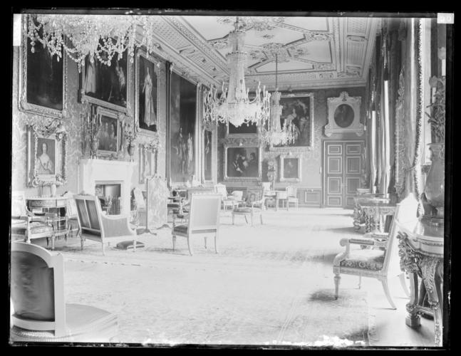 Glass plate negative: Van Dyck Room, Windsor Castle, 1904 Glass plate negative: Van Dyck Room, Windsor Castle, 1904