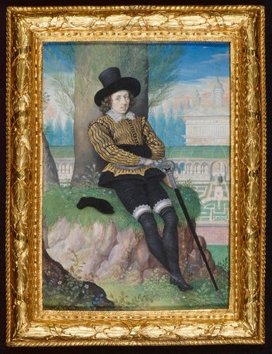 A Young Man Seated Under a Tree