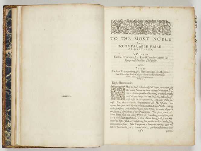 Comedies, histories and tragedies, published according to the true originall copies / William Shakespeare Comedies, histories and tragedies, published according to the true originall copies / William Shakespeare
