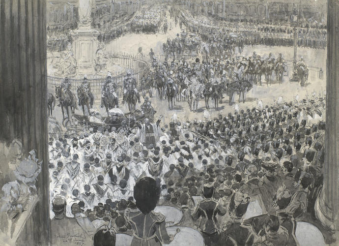 The Diamond Jubilee: the Queen at St Paul's Cathedral, 22 June 1897