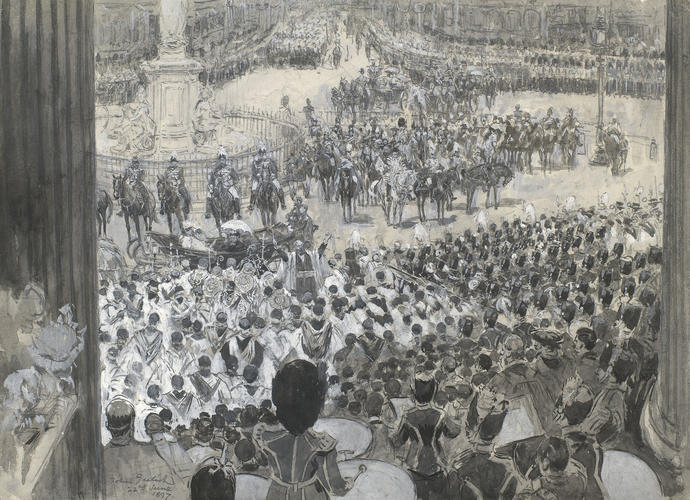 The Diamond Jubilee: the Queen at St Paul's Cathedral, 22 June 1897 The Diamond Jubilee: the Queen at St Paul's Cathedral, 22 June 1897