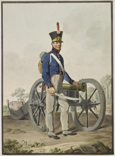 Dutch Troops. Gunner, Foot Artillery, 1815