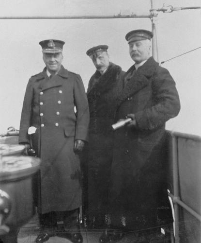 Photograph of Sir John Fisher, Lord Esher and Sir George Clarke, March 1904 Photograph of Sir John Fisher, Lord Esher and Sir George Clarke, March 1904