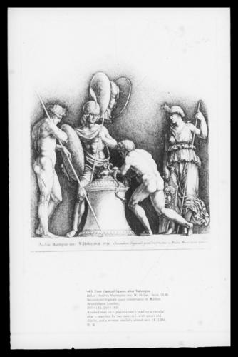 Four Classical figures, after Mantegna Four Classical figures, after Mantegna
