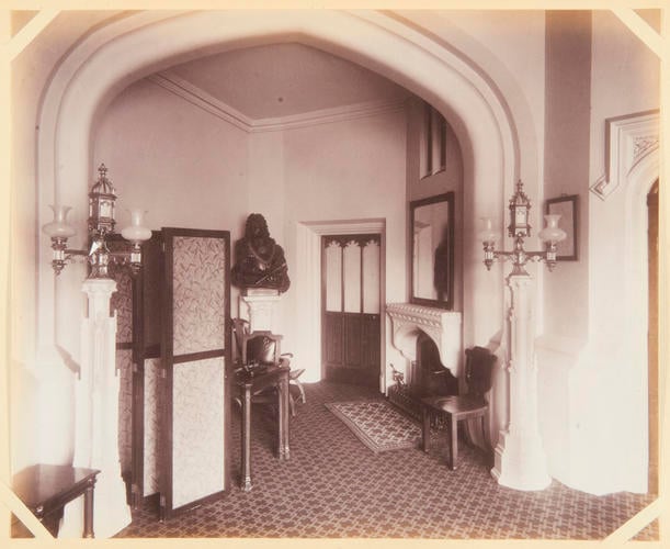A corner of a connecting hall, Windsor Castle. Equerries Entrance A corner of a connecting hall, Windsor Castle. Equerries Entrance