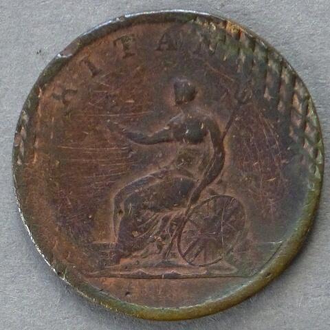 GREAT BRITAIN. George III fourth issue halfpenny GREAT BRITAIN. George III fourth issue halfpenny