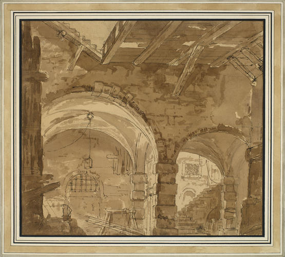 An arcaded court