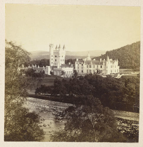 Balmoral Castle from the River Dee Balmoral Castle from the River Dee