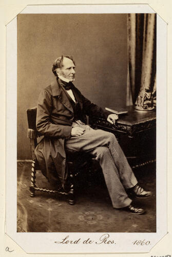 Lord de Ros. 1860. [Royal Household Portraits. Volume 55. ]