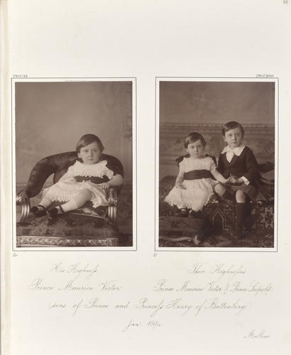 Prince Maurice of Battenberg, 1894 [in Portraits of Royal Children Vol. 41 1893-1894]