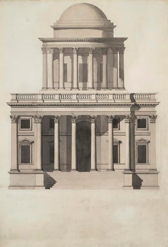 A design for a domed Corinthian building