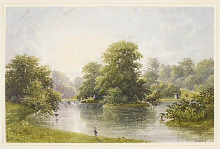 Buckingham Palace: gardens, lake and Garden Pavilion