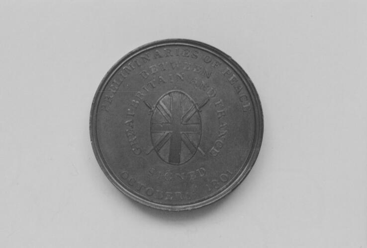 Medal commemorating the signing of the Preliminaries for the Peace of Amiens, 1801