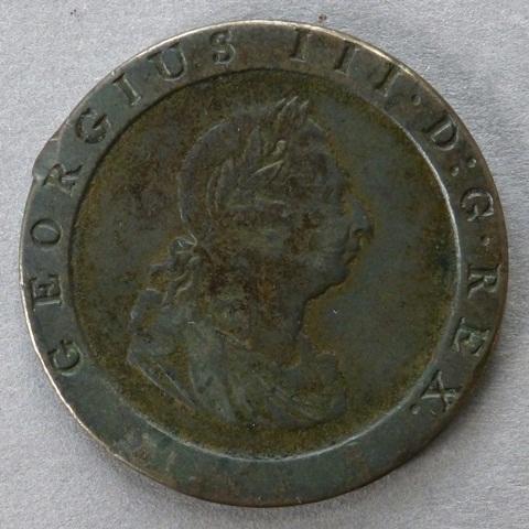 George III copper penny George III copper penny