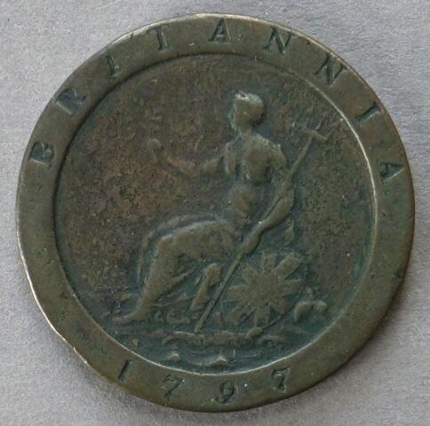 George III copper penny George III copper penny