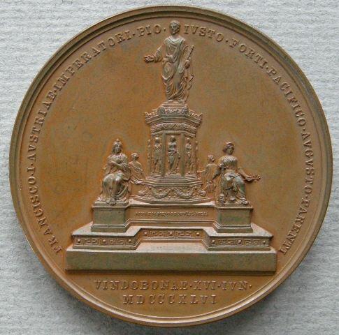 Austria. Medal commemorating the inauguration of a monument to the Emperor Francis I on the Burgplatz, Vienna Austria. Medal commemorating the inauguration of a monument to the Emperor Francis I on the Burgplatz, Vienna