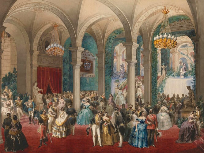 The Grand Vestibule at the Hôtel de Ville, 23 August 1855