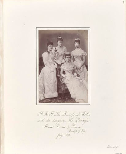 Alexandra, Princess of Wales, with her daughters, 1893