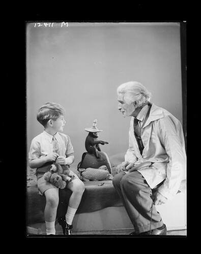 Marcus Adams with Prince Charles, 29 October 1953