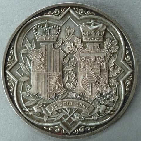 Medal commemorating the marriage of Princess Beatrice and Prince Henry of Battenberg Medal commemorating the marriage of Princess Beatrice and Prince Henry of Battenberg