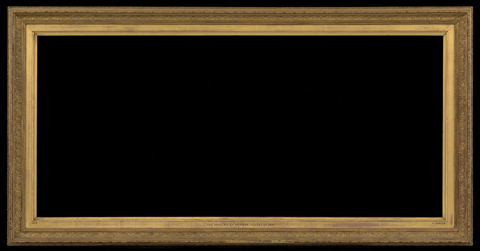 Frame for RCIN 406264, Robins, The Naval Review at Spithead, 13 August 1878 Frame for RCIN 406264, Robins, The Naval Review at Spithead, 13 August 1878