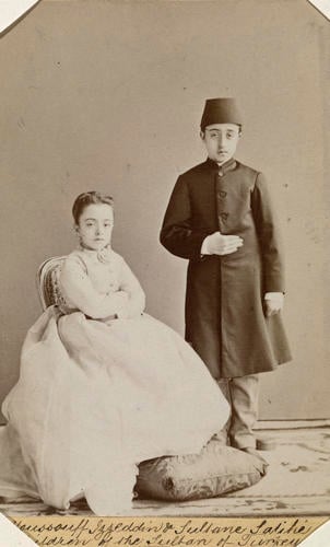 Prince Youssouff Izzeddin and Princess Saliha, Children of the Sultan of Turkey