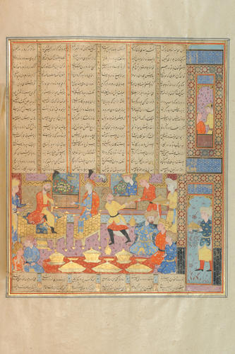 Master: Shahnamah شاهنامه‎ (The Book of Kings)
Item: Iskander, disguised as an envoy, visits Qaydafah