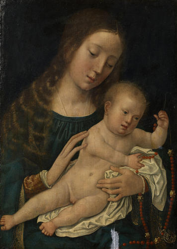 Virgin and Child with a Rosary