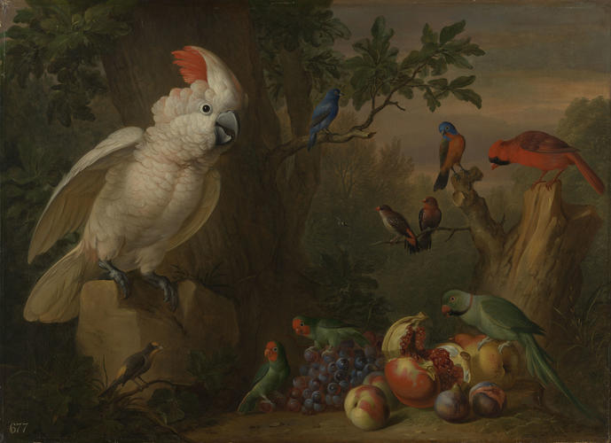 Birds and Fruit in a Landscape