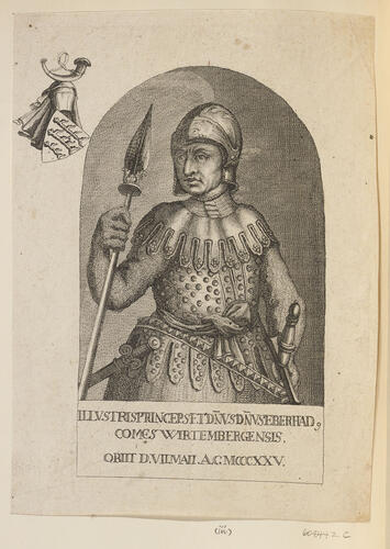 Master: Counts of Württemberg
Item: ILLVSTRIS PRINCEPS ET DNVS DNVS EBERHAD COMES WIRTEMBERGENSIS
