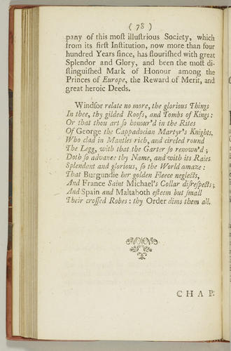 Les Delices de Windsore, or, A Description of Windsor Castle and the country adjacent . . . : to which is added an appendix containing the ceremonies of installation of a Knight of the Garter in St Ge Les Delices de Windsore, or, A Description of Windsor Castle and the country adjacent . . . : to which is added an appendix containing the ceremonies of installation of a Knight of the Garter in St Ge