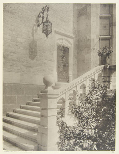Terrassen-Aufgang-Westfront. [Schloss Friedrichshof: Terrace staircase-Westfront]