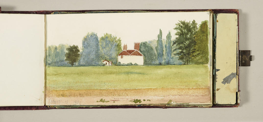 Master: Queen Victoria's sketch book 1880-1881
Item: House in a park
