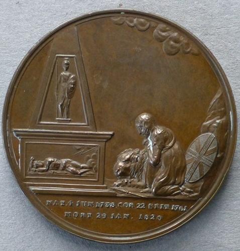 Medal commemorating the Death of King George III, 1820