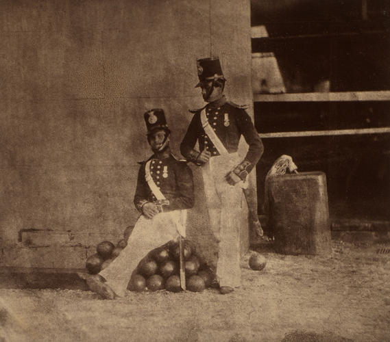 Gunner Samuel Smith and Bombardier William Hewlett of the Royal Marine Artillery