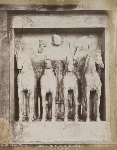 Museo Palermo : metope di Selimunte Museo Palermo : metope di Selimunte