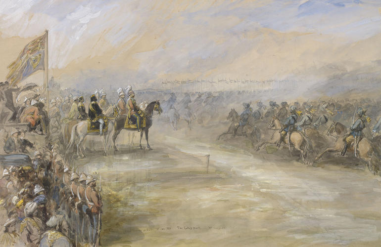 Visit of the Prince of Wales to India, November 1875 - January 1876: Grand Review at Delhi, 12 January Visit of the Prince of Wales to India, November 1875 - January 1876: Grand Review at Delhi, 12 January