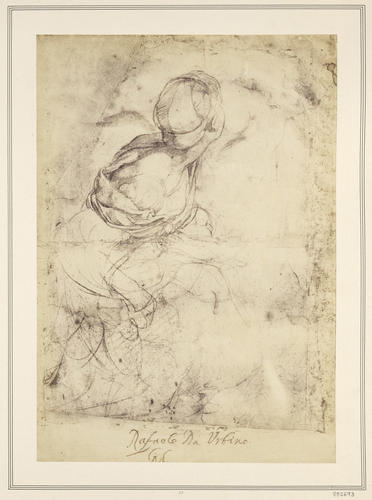 Study of a woman with two small children, and other sketches