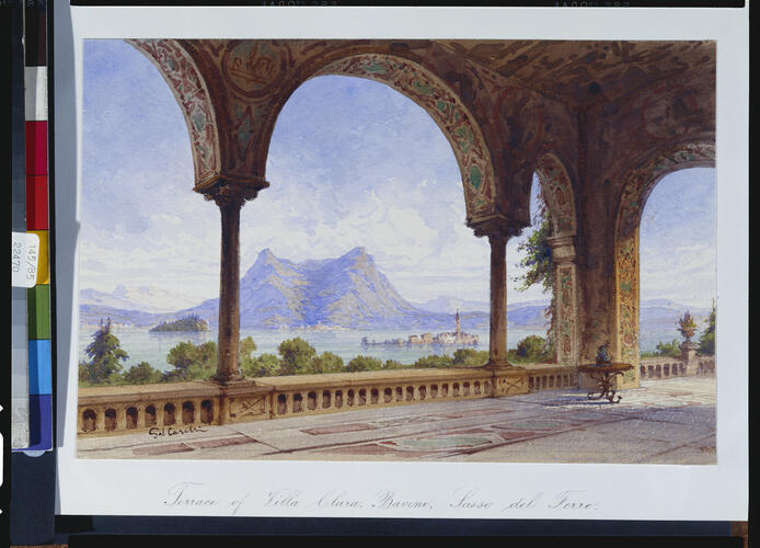Baveno: terrace of the Villa Clara