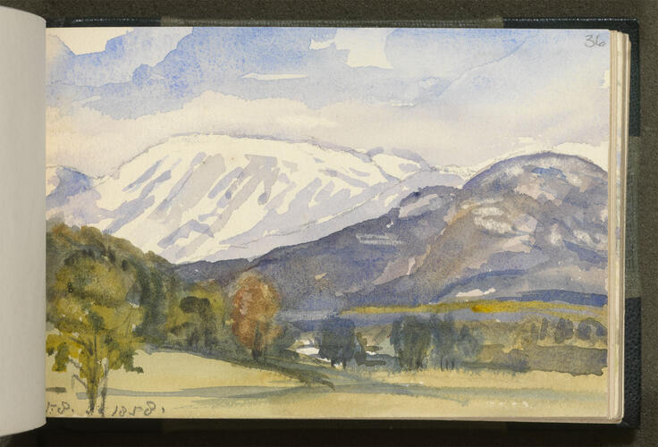 Master: SKETCHES FROM NATURE V. R. MDCCCLV TO MDCCCLVX
Item: A Highland landscape
