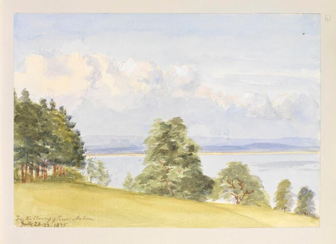 Master: SKETCHES BY QUEEN VICTORIA II
Item: F[ro]m the clump of Pines - Osborne