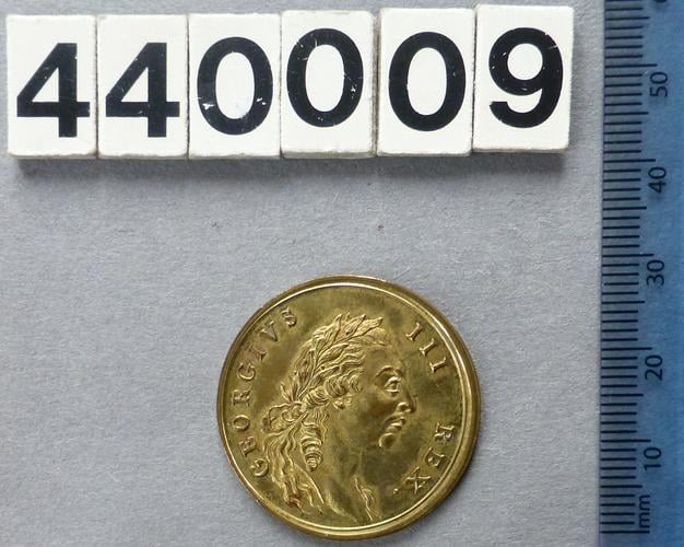 Great Britain. 	Medal commemorating the Recovery of King George III from illness, 1789