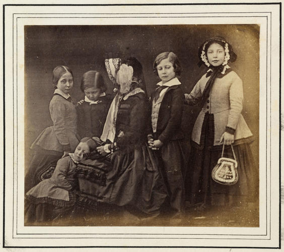 Queen Victoria with the Princess Royal, the Prince of Wales, Princess Alice, Princess Helena and Prince Alfred